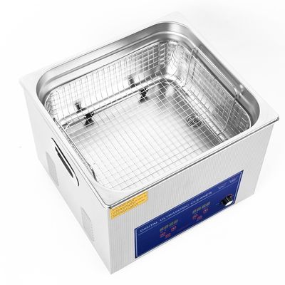 Промышленный ультразвуковой очиститель 15L мощностью 760W мощность регулируемая машина с 400w нагрева для ультразвука