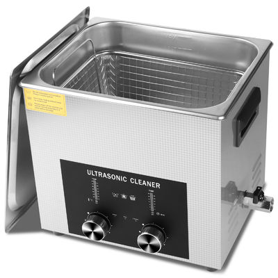 Профессиональный ультразвуковой очиститель 10L 240W Коммерческий ультразвуковый ювелирный очиститель с кодированным таймером, нагревателем и корзиной, многоразовое применение для ювелирных изделий, очков, цепей, часов
