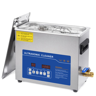 110V/220V Цифровая ультразвуковая очистка 6L Двухчастотный нагреватель Таймер Идеально подходит для протеза Монеты Инструменты Ювелирные изделия